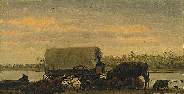 Nooning on the Platte, Albert Bierstadt